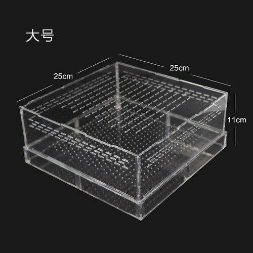 1PCS Feeding Box Living Feed Acrylic Box Barley Insect Box Yellow Mealworm Living Feeding Box: L