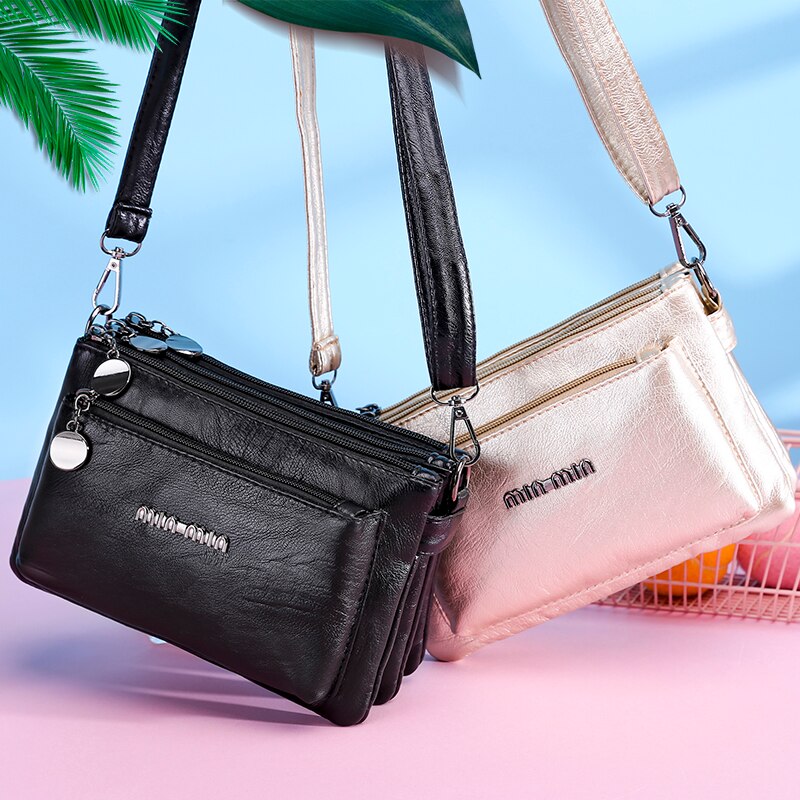 Oude tang casual schoudertassen voor vrouwen multi-pocket rits tas luxe handtassen vrouwen crossbody tassen