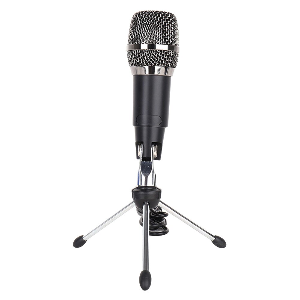USB Condenser Microphone Desktop Omnidirectional Recording Mic for Computer Studio Online Meeting: F