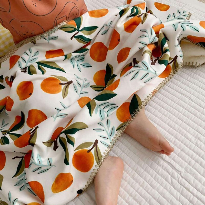 Barn filt baby swaddle filt sammet småbarn leopard utskrift sov sjal barnvagn filtar bomull 100*68cm bxx 008