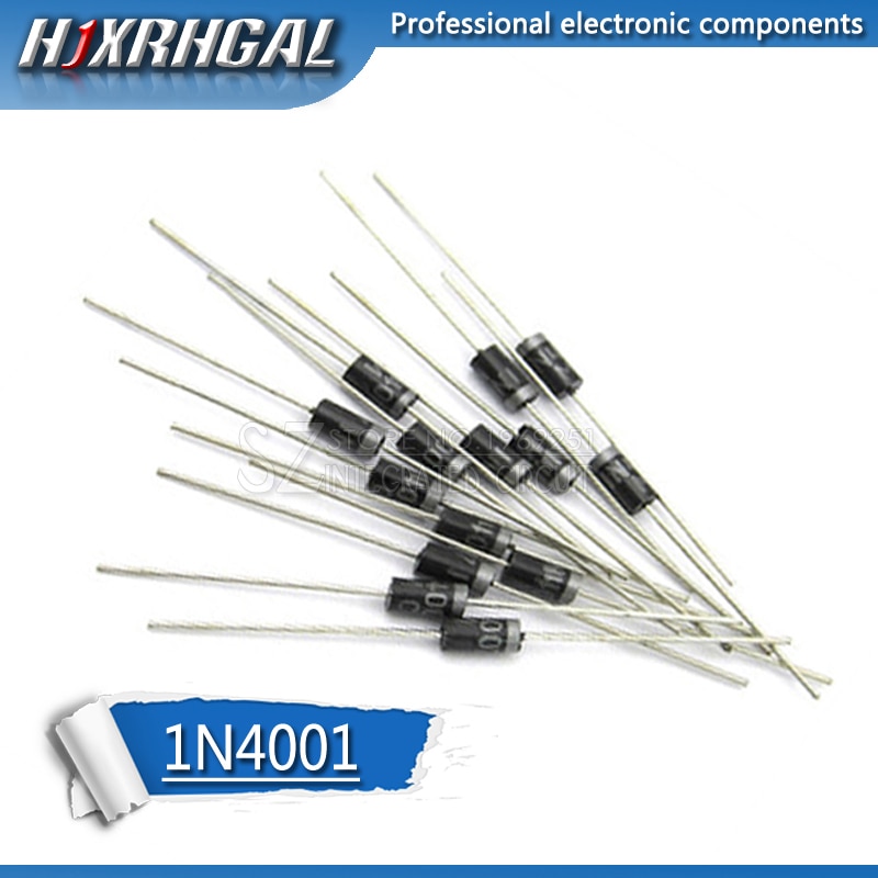 100 PCS Gelijkrichter Diode IN4001 1A 50 V DO-41 1N4001 hjxrhgal