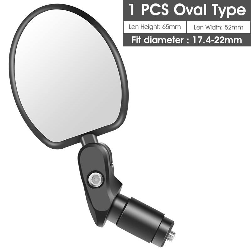 WEST BIKING Bicycle Rearview 360 Rotate Safety Adjustable Cycling Rear View MTB Road Bicycle Handlebar Mirrors Bike Accessories: 1 Pcs Type A
