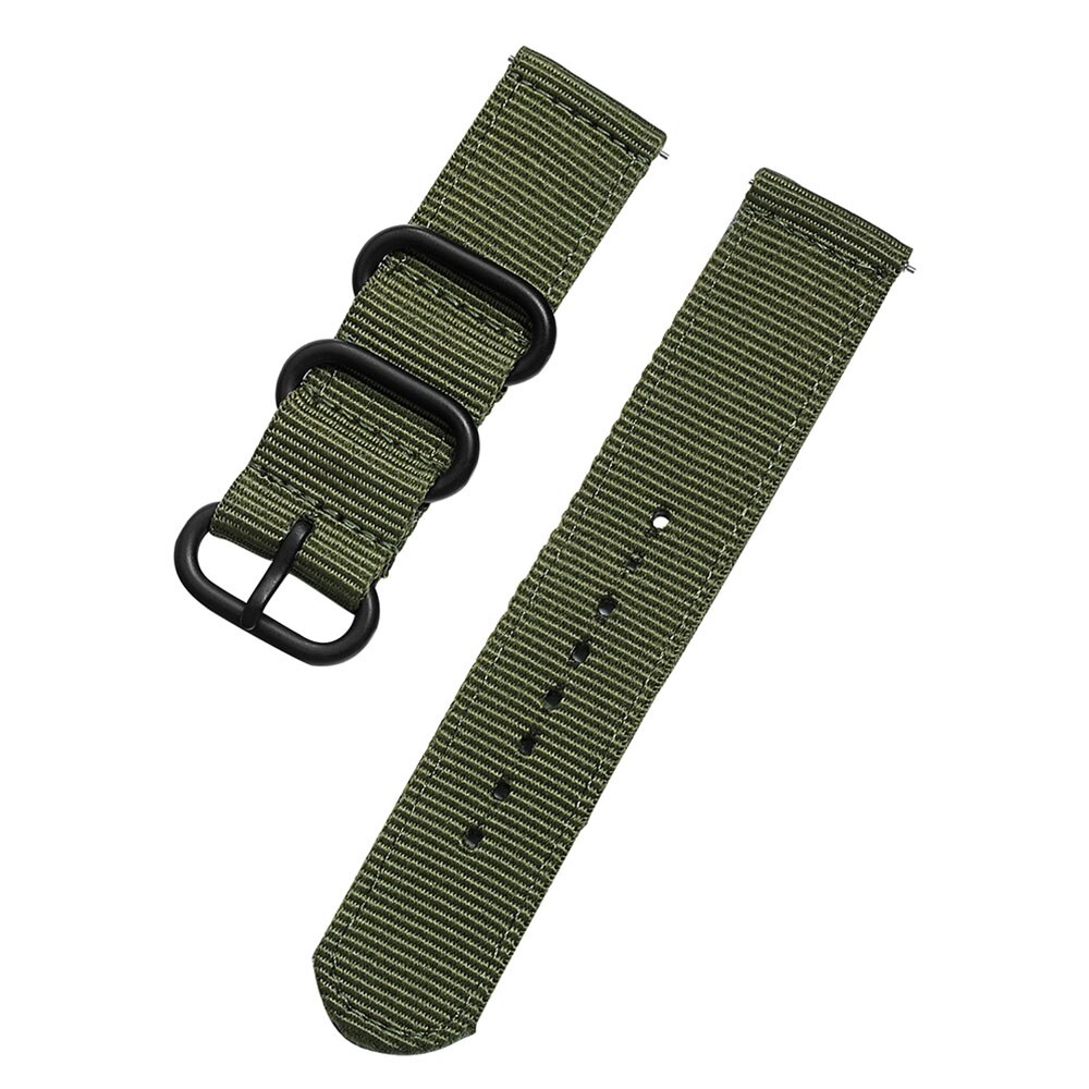 Geweven nylon horlogeband voor de huami amazfit gtr 47mm amazfit 2s vervangende horlogeband, armband van 22mm: Legergroen