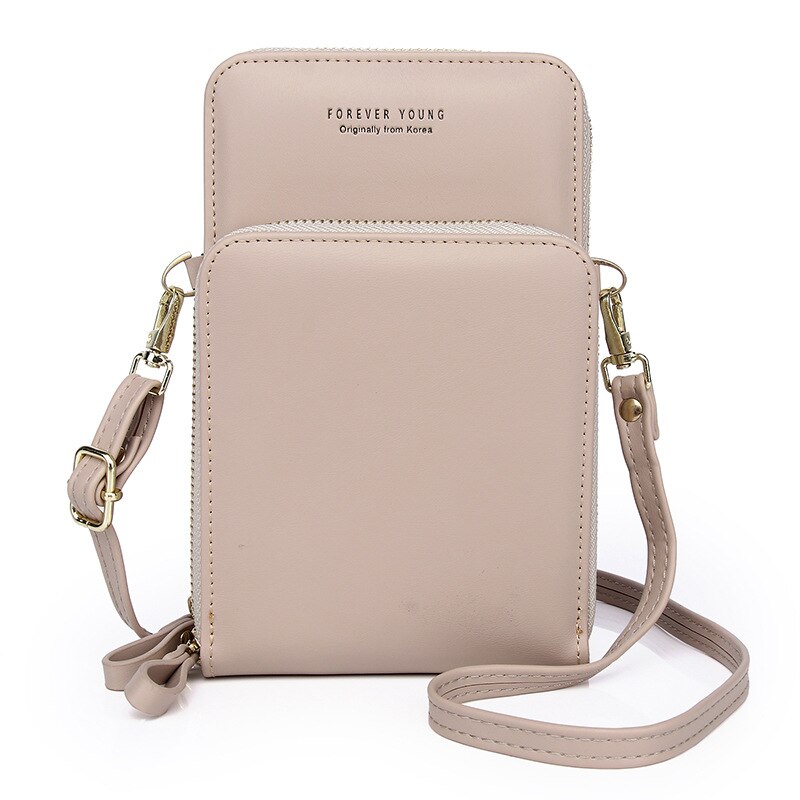 Bolsos de lujo para mujer, bolsos de a la , minibolsos de mensajero para mujer, de piel sintética tipo bandolera bolso de hombro, bolso de mano para teléfono, Tassen: beige