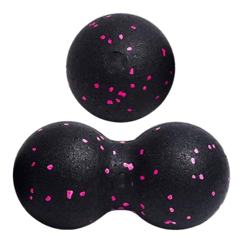 2Pc Pinda Fitness Massage Bal Set Double Lacrosse Mobiliteit Bal Myofasciale Fysiotherapie Deep Tissue Massage: Pink