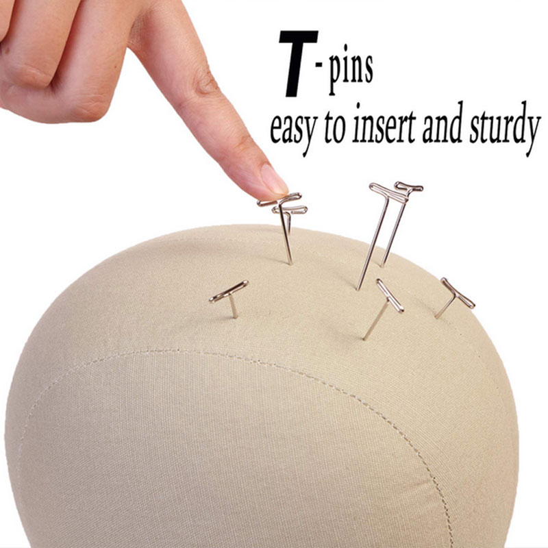 21-23 Inch Wig Head Cork Canvas Block Head for Making Wigs Mannequin Head With Stand Head Pins