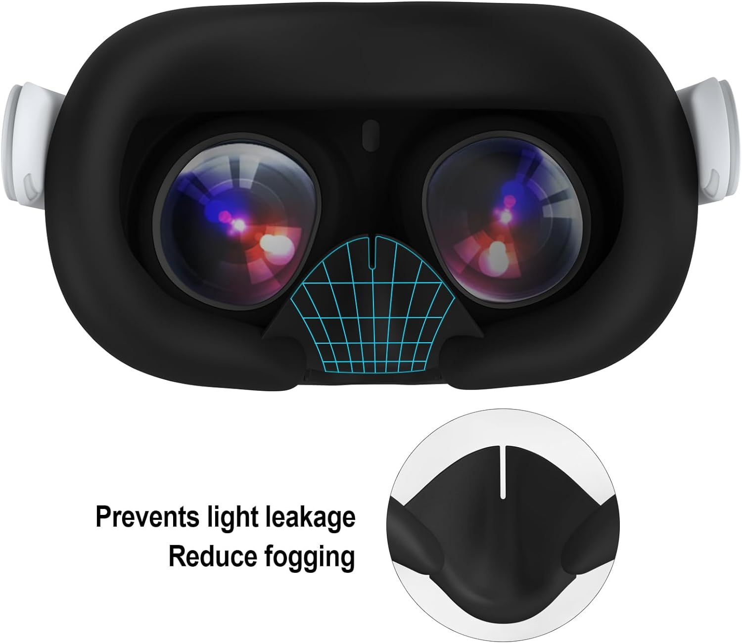 Funda de repuesto para Meta Quest 2/Oculus Quest 3/Quest 3S, almohadilla facial de silicona, cubierta antisudor, accesorios para gafas VR