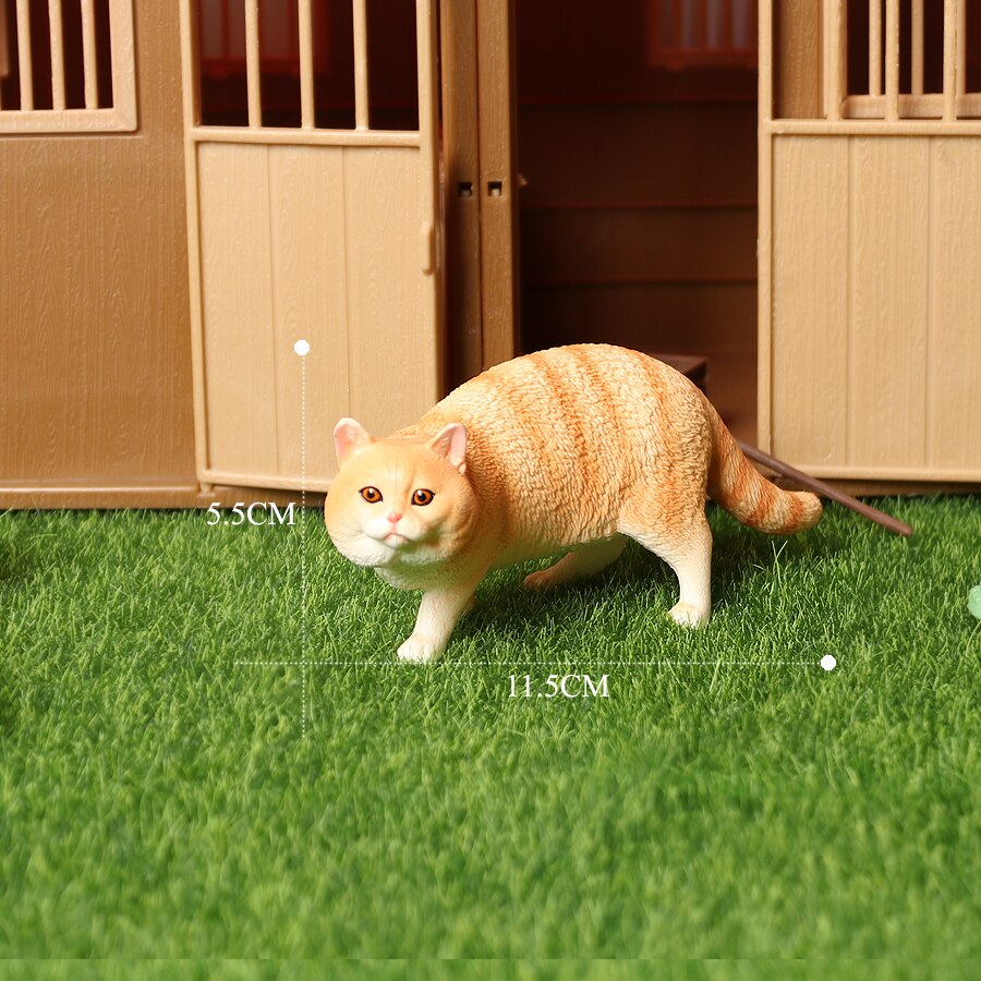 Simulatie Slapen Kat Modellen Cijfers Siamese, Exotische Korthaar Perzische Kat Beeldjes Woondecoratie Accessoires Speelgoed: Exotic shorthair B