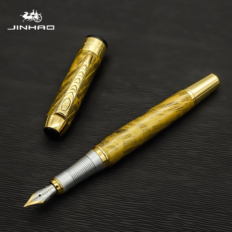 Jinhao fyllepenn luksus blekkpenn dolma kalem kalligrafipenner til skolen mon blanc penn kalligrafi mont blanco