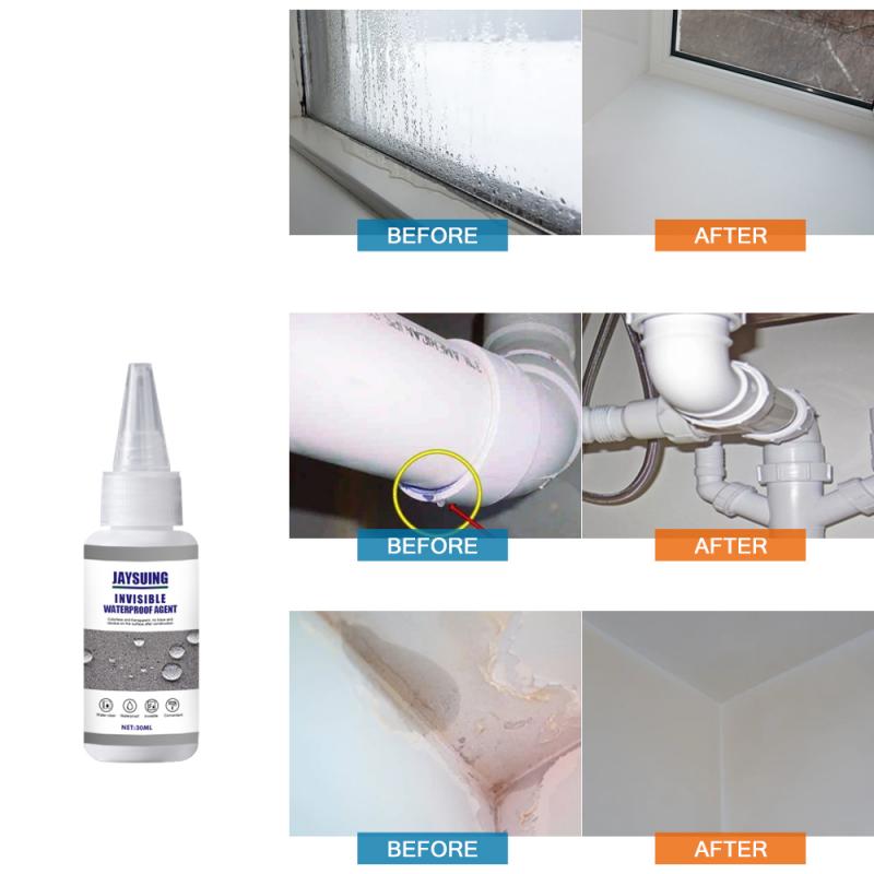Jaysuing Transparante Waterdichte Lijm Kit Spray Coating Vloeibare Waterdichte Sterke Hechting Vloeibare Reparatie Kit Plug Hardware