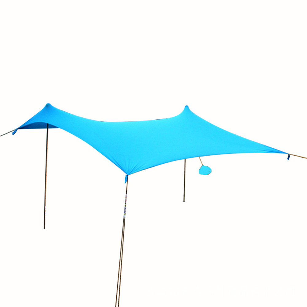 Draagbare Zonnescherm Tent Met Zandzak Uv Lycra Grote Familie Luifel Voor Outdoor Vissen Camping Strand Zonnescherm Luifel Set