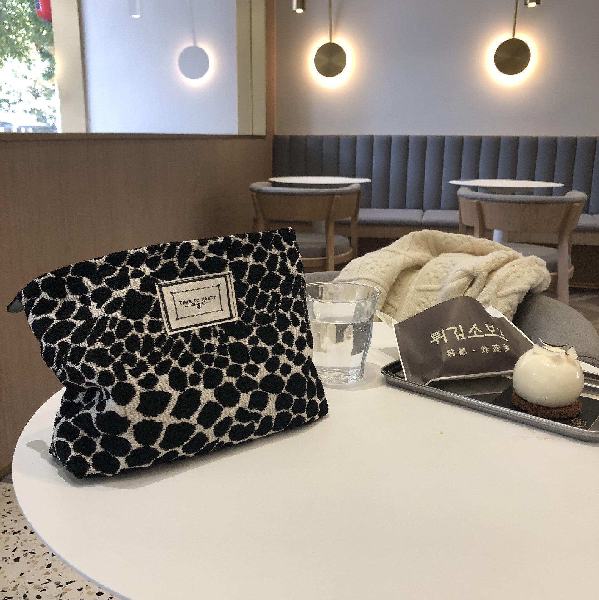 Bolso grande con estampado de cebra leopardo para mujer, bolsa para cosméticos de lienzo impermeable con cremallera, bolsa de maquillaje de viaje, organizador de maquillaje, funda de belleza