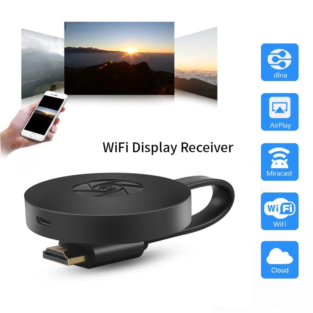 G2M Wifi Wireless Display Dongle Tv Stick Hdmi-Compatibel Crome Cast Wifi Display Ontvanger Voor Google Chromecast 2 Pc android Tv