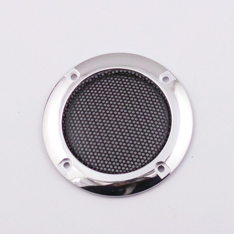 2Pcs 2/3 Inch Speaker Net Cover High-grade Car home mesh enclosure speakers Plastic Frame Metal iron wire Grilles Speaker: 2 inches / Silver plating