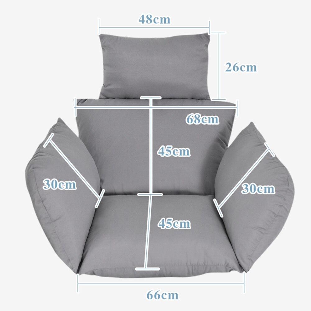 Soft Hanging Egg Chair Cushion Swing Chair Thick Seat Padded Washable Hanging Hammock Chair Cushion Chair Pad