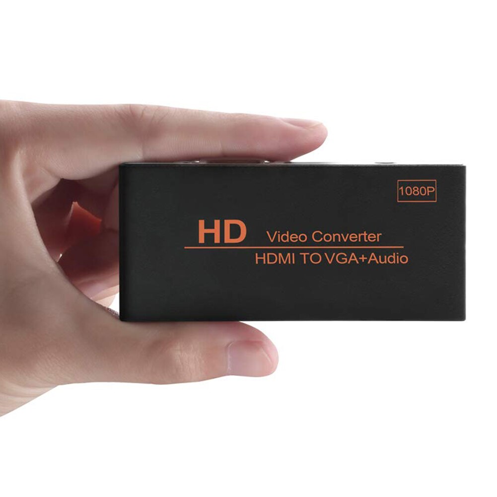 Til bærbar computer bærbart stik dongle hun hdmi til vga han hjemme aktiv 1080p kontor konverter adapter led indikator universal
