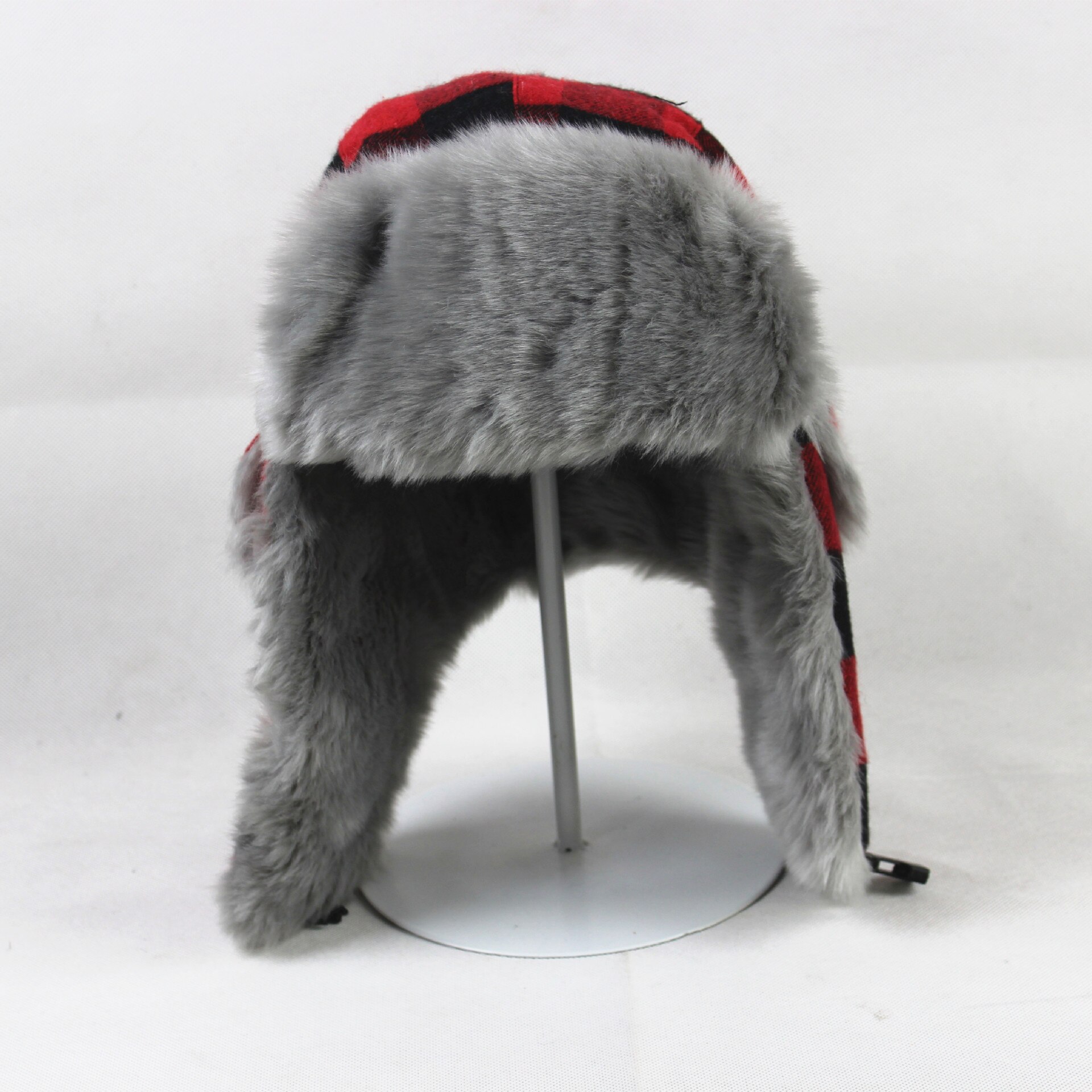 Chapeau d&#39;hiver pour homme et femme, couvre-chef russe, couvre-chef à carreaux, couvre-chef en fourrure,