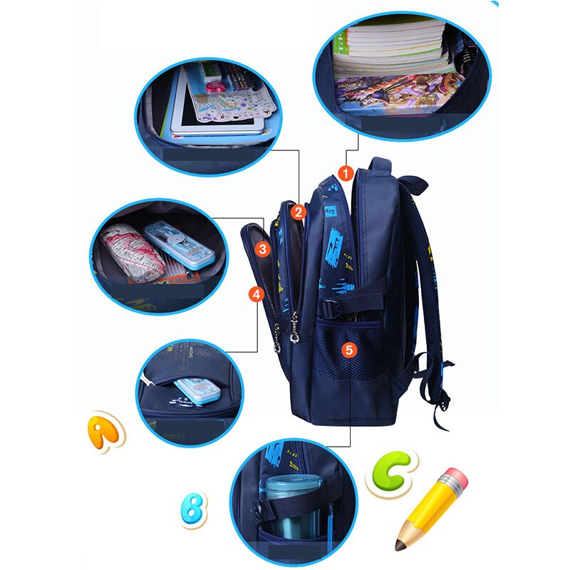 MVK Kinder Rucksack Jugendliche Jungen Mädchen Schule Rucksack Für Kinder Wasserdichte Große Kapazität Rucksack Für Schüler Kinder Tasche