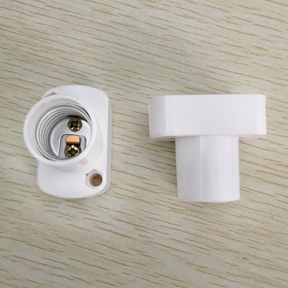 Base de bombilla E17, portalámparas de plástico cuadrado blanco para bombillas LED E17, Base de lámpara de prueba de envejecimiento
