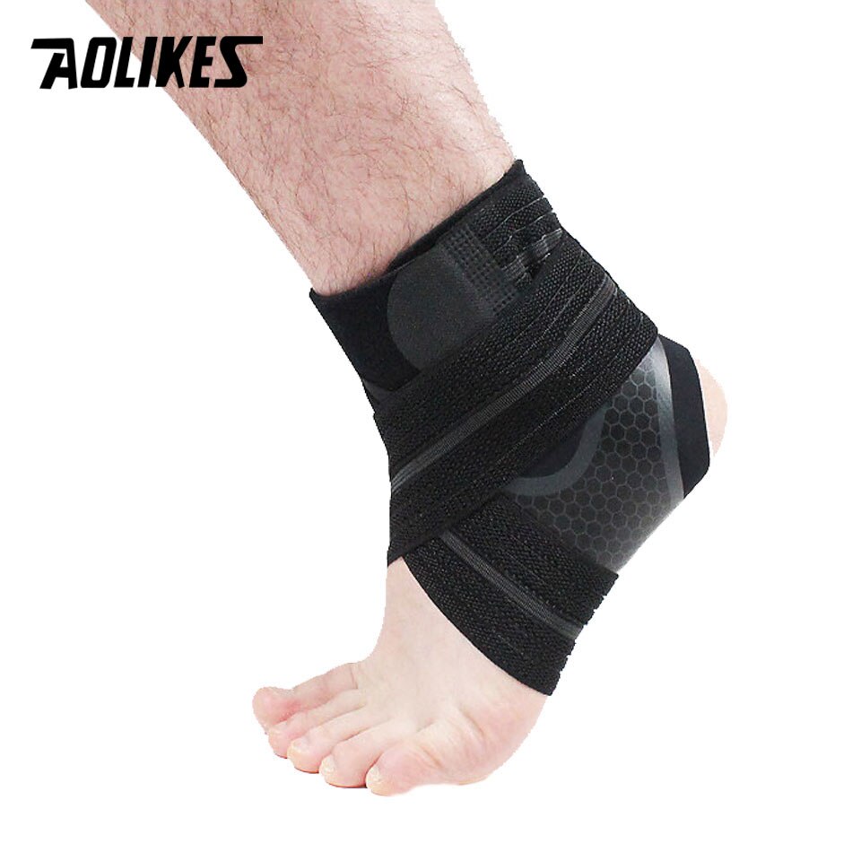 AOLIKES 1PCS Ankle Support Strap Basketball Football Adjustable Ankle Sleeve Protection Ankle Brace Sport Safety