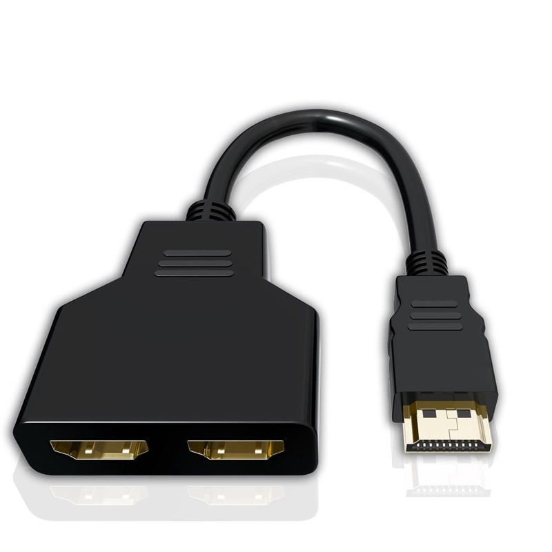 4 K HDMI 2.0 Kabel Splitter Adapter Converter 1 In 2 Out HDMI Male naar 2 HDMI UHD