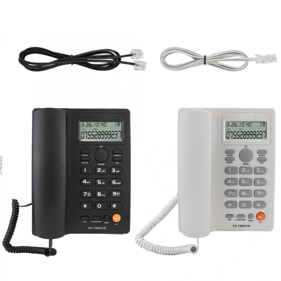 Caller ID Telephone Hands-free Calling Landline Phone Clear Sound Noise Reduction Telephone for Home Office Hotel English