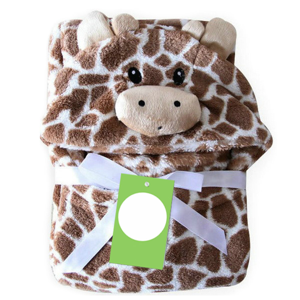 Mooie Animal Baby Badhanddoek Kinderen Hooded Handdoeken Zacht En Comfortabel Pasgeborenen Baby Badjas Kids Hooded Strand Cape Handdoek: PJ3589D