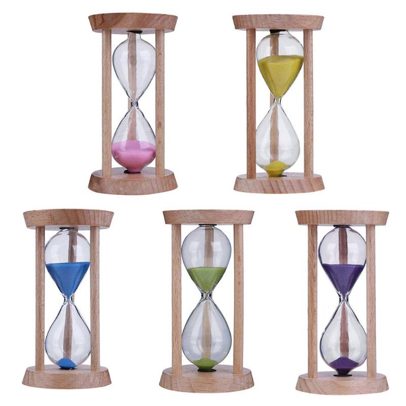 1/3/5 Minutes Sand Clock Kids Toothbrush Timer Wooden Hourglass Time Counter Classroom Game Timer For Kids Home Decor