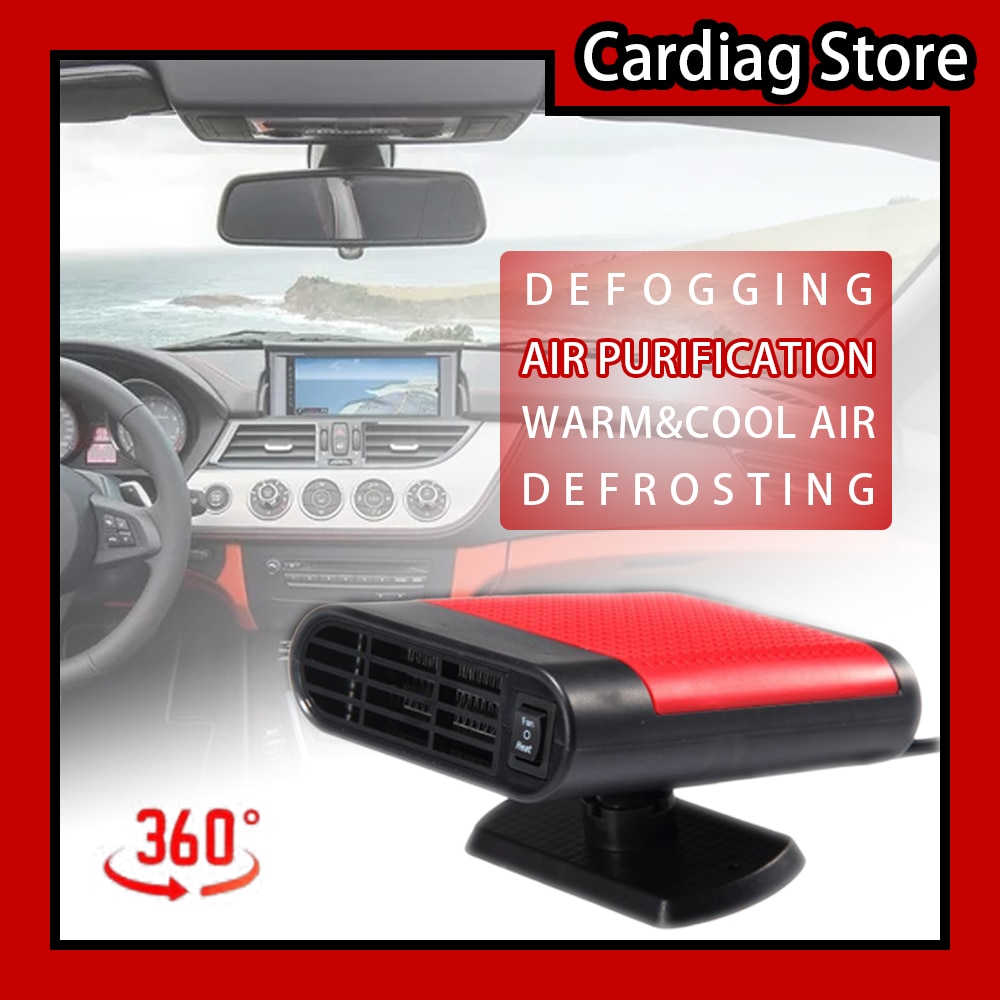 12V Auto Car Heater Heating Cooling Fan Windscreen Window Glass Demister Driving Defroster Demister Auto Accessories