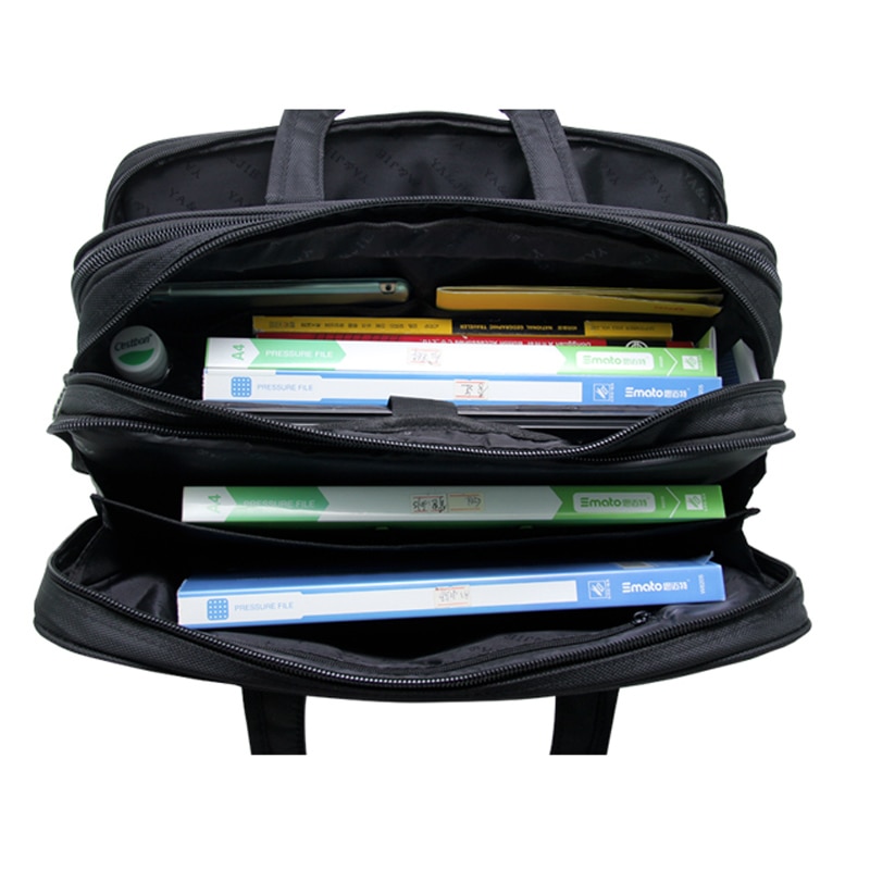 17 Inches Men&#39;s Briefcase Business Large Briefcases Waterproof Oxford Extensible Laptop Computer Bag