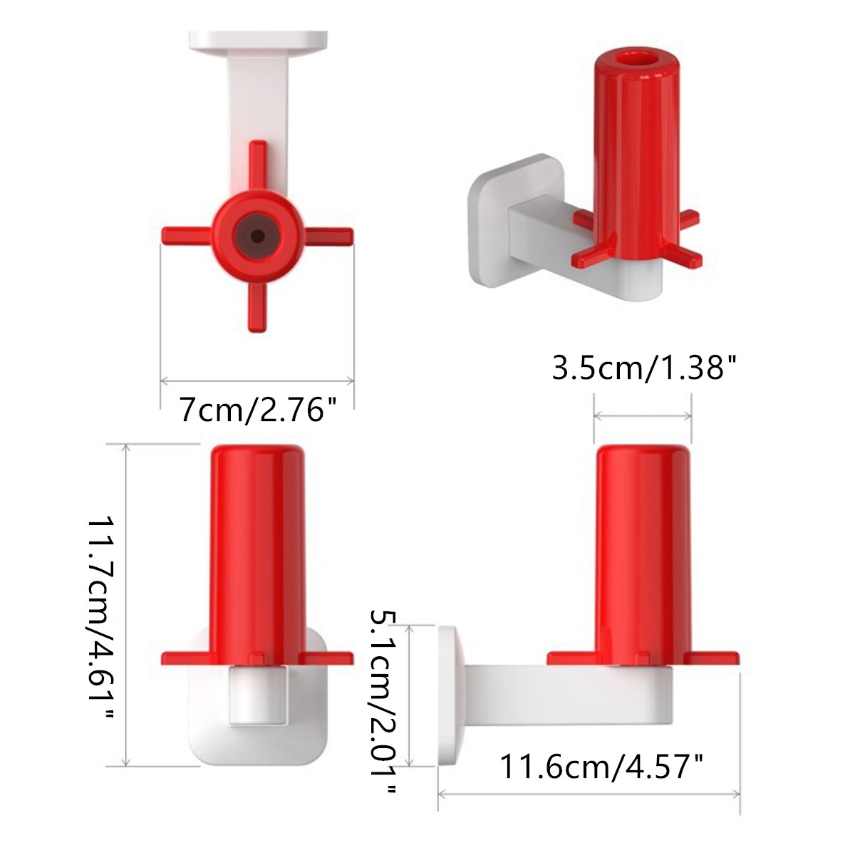 Toilet Basin Roll Paper Holder Kitchen Tissue Towel Storage Organizer Hanging Rack Kitchen Bathroom Roll Tissue Holder Red White