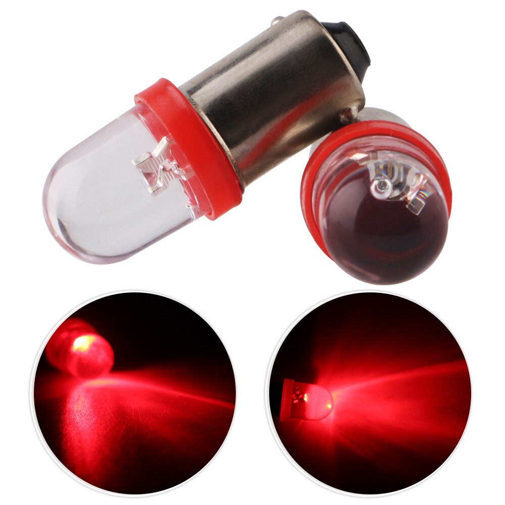 10 kpl 6v 6.3v dc  t11 t4w ba9s h6w 3886x 1895 64111 r linssi flipperilamppu muotoilu valkoinen sininen punainen keltainen vihreä rgb sekoitus väri: Punainen