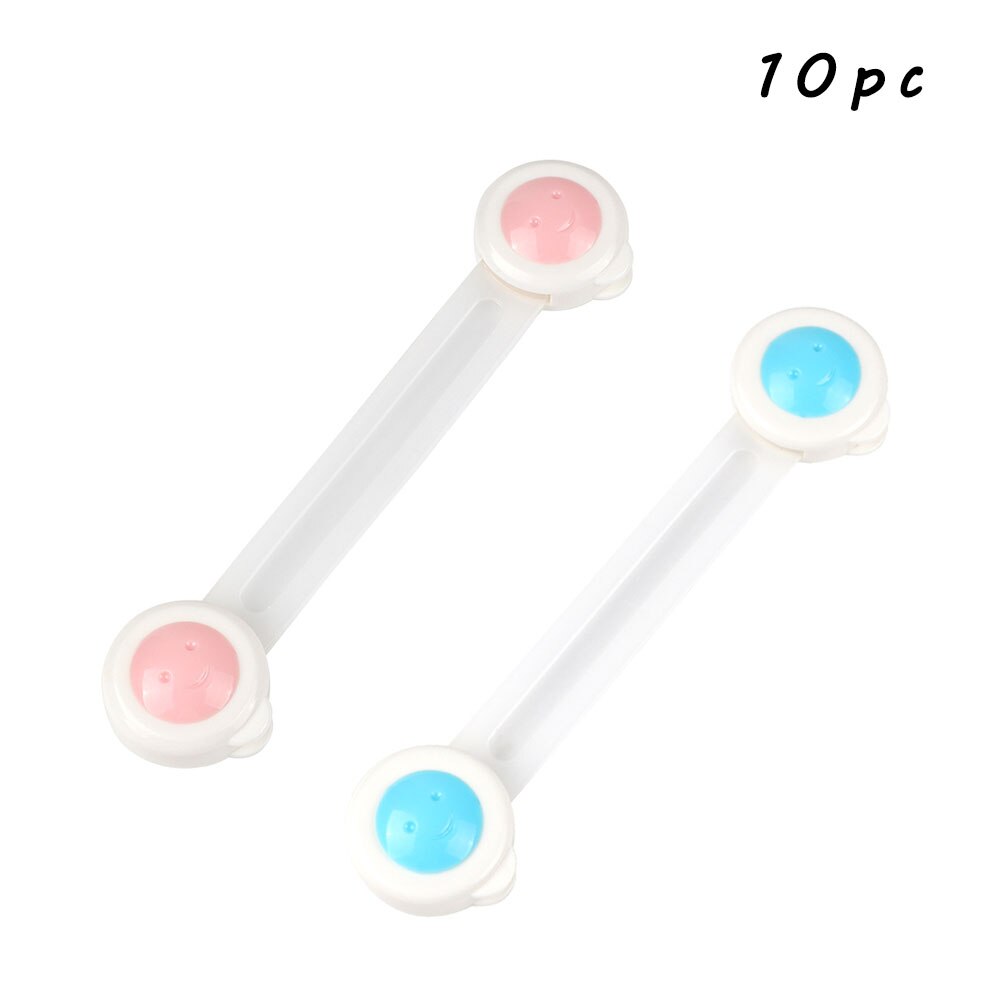 10pc Baby Security Protection Plastic Lock Child Cabinet Locking of Children Locking From Doors Drawers Baby Safety: 10pc-B05-mix