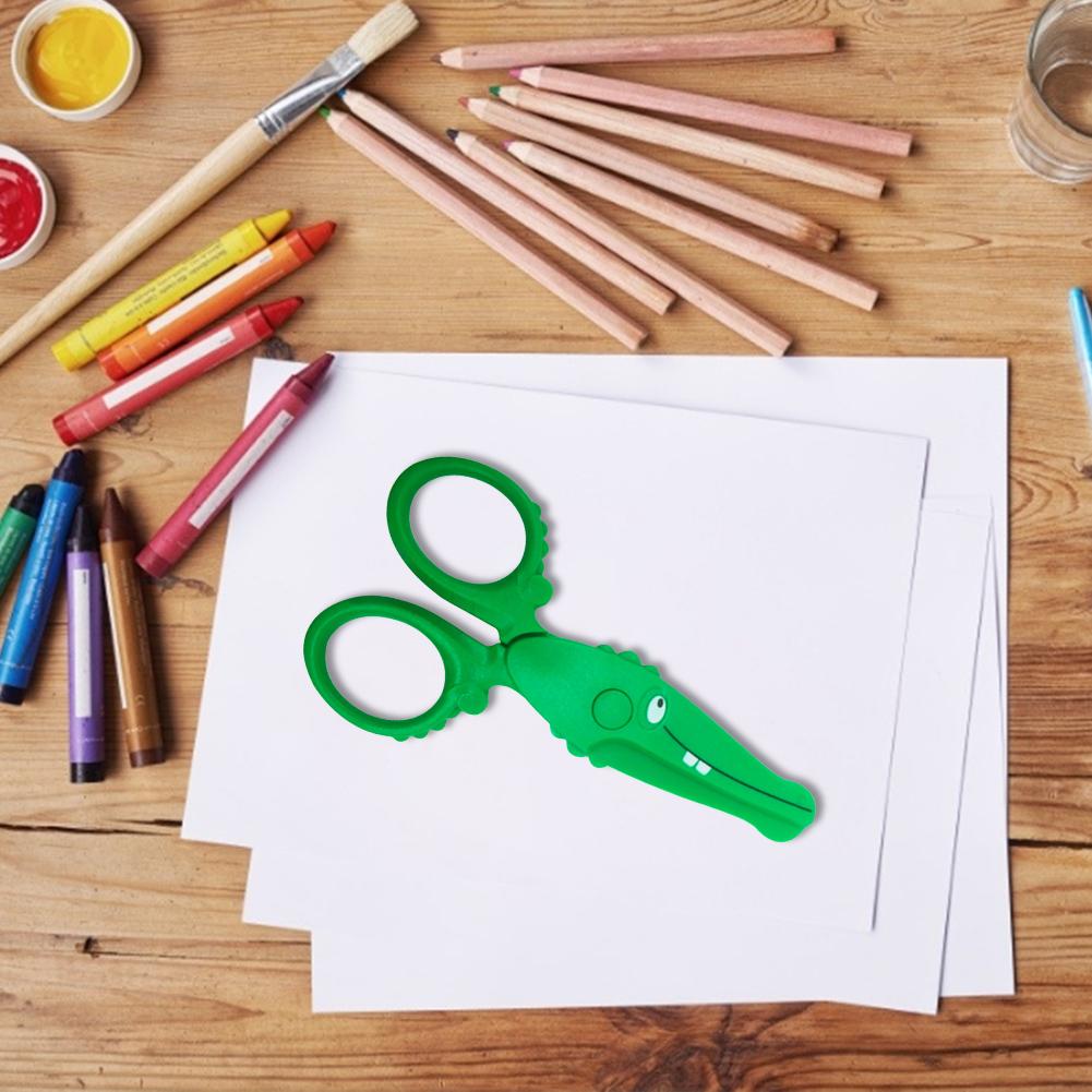1 stk mini plastik saks søde børn & #39 ;s sikkerhedssaks papir klipning dekoration børn gør-det-selv kunsthåndværk skole elev papirvarer