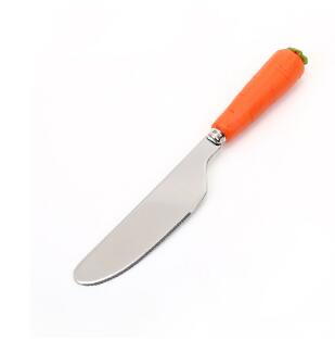 Couverts cuillère en acier inoxydable, jolis ustensiles d&#39;alimentation pour bébés, fourchette lapin carotte, nourriture pour bébés enfants, vaisselle mignonne poignée à prise: Carrot