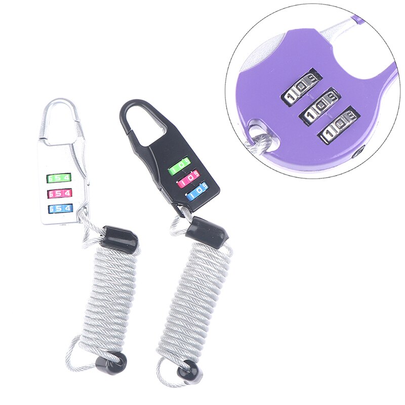 Stretch Length Cycle Lock Elastic Rope Anti Theft Bike Motorcycle Scooter Spring Cable Wire 3 Digits Combination Password TXTB1