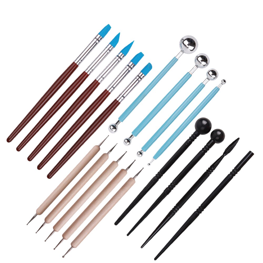 23 Uds Kit de modelado de tallado de puntos, pintura de objeto artístico con Mandala en relieve, juegos para pintar DIY patrón con relieve