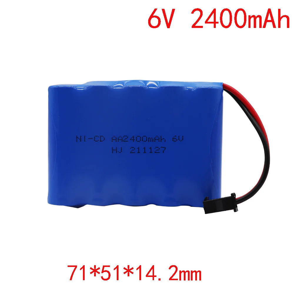 4.8 V/6 V/7.2 V Ni-CD Batterij Oplaadbare Batterij AA Batterij Gebruikt voor Speelgoedauto Dump Truck Vierwielaandrijving Legering Klimmen Auto: Paars