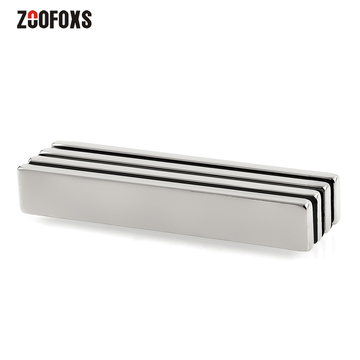Zoofoxs 2Pcs 60x10x 3/4/5Mm N35 Blok Sterke Neodymium Magneet Zeldzame Aarde Krachtige Magneten 60X10X3/4/5Mm