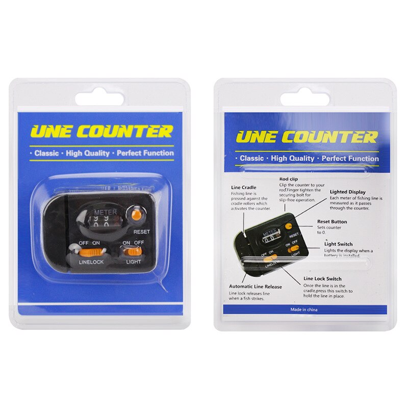 thumbnail image 2 of Digital Display Fishing Line Length Counter With Clip - Depth Finder, Orange 2 of 5