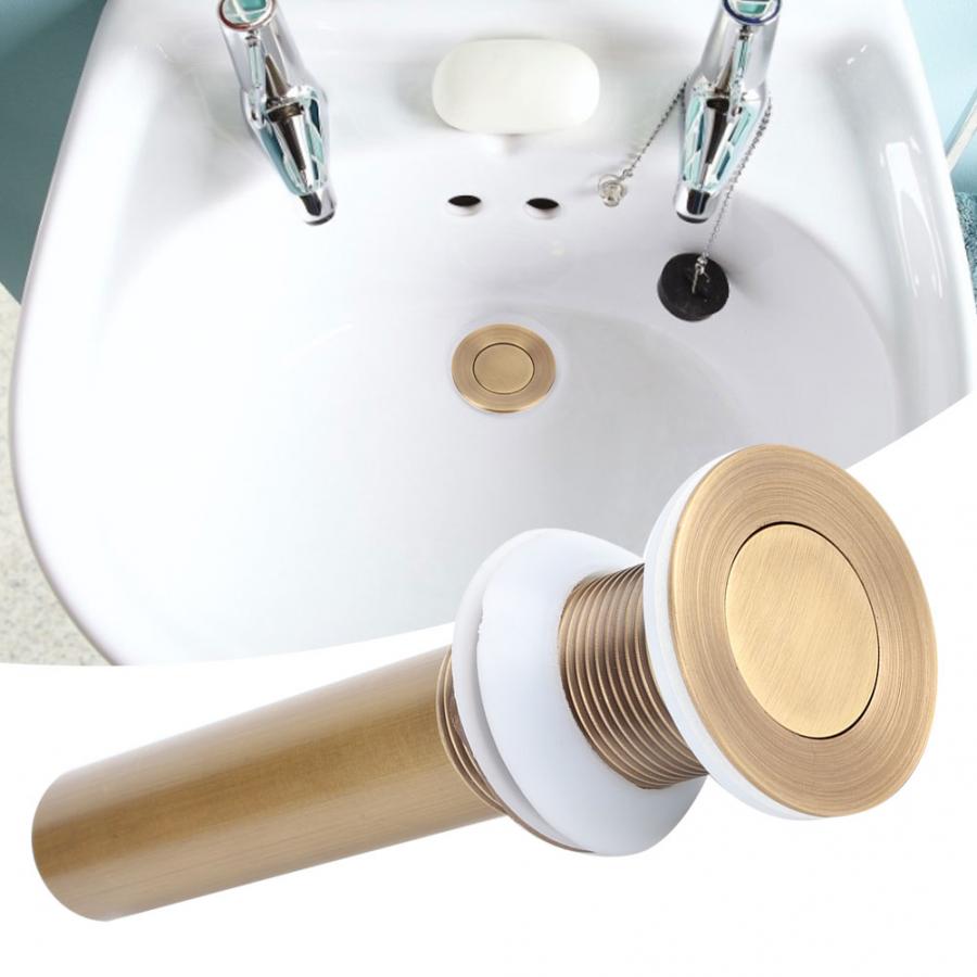 Messing Wastafel Drain Stopper Antieke Stijl Flap Soort Badkamer Drain Stopper Wastafel Afvoer Zonder Overloop Badkamer Douche