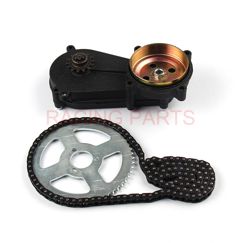 47cc 49cc -lomme cykel liya front gearkasse transmission gearkasse mini moto atv med  t8f kæde og kædeplade 2 takts motordel