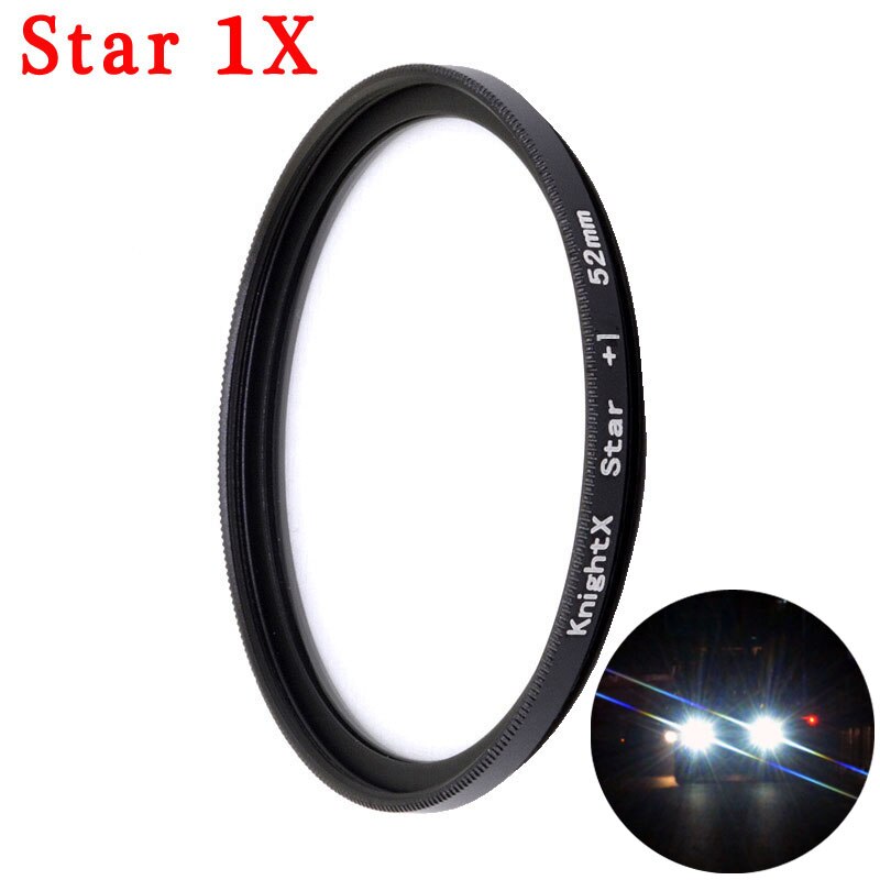 KnightX – filtre d&#39;objectif de téléphone portable 37mm 52mm 58mm, clip universel CPL ND star, accessoires polarisants: 1X Filter / 58mm