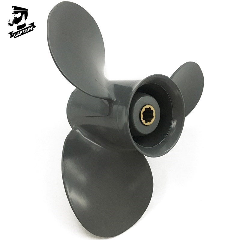 Captain Propeller 9 1/4X9 Fit Honda Outboard Engine BF8D/BF9.9D, BF9.9/BF15A, BF15D/BF20D 8 Tooth Spline RH 58130-ZV4-009AH