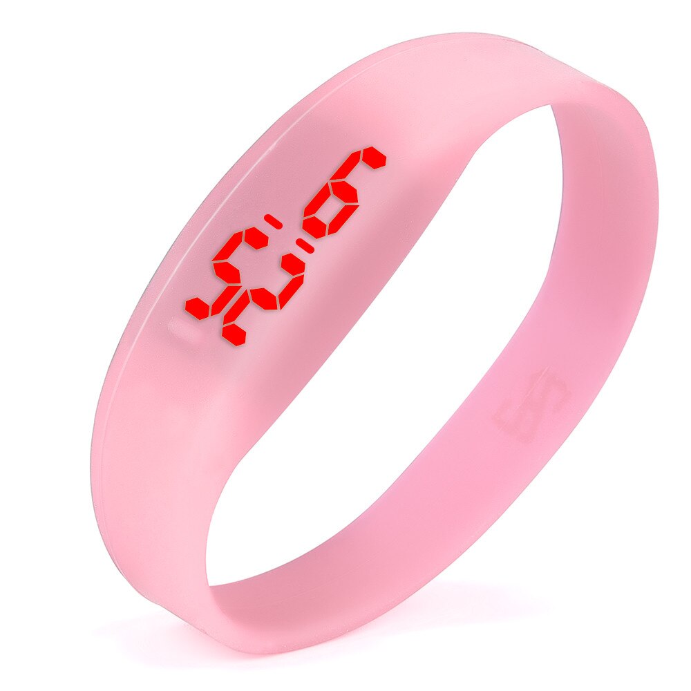 Часы LED Digital Anzeige Mann Armbinde Uhr Silikon Starp Frauen Uhren Elektronische Digitale Uhren Schüler Armbanduhren: G
