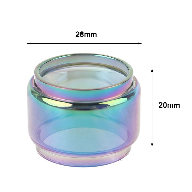 Sostituzione del serbatoio di vetro Fatboy tubo di vetro Pyrex arcobaleno per Kit atomizzatore iJust 3/Zeus X/TFV12 Prince/TFV16/Manta/Stick V9 Max: For I Just 3