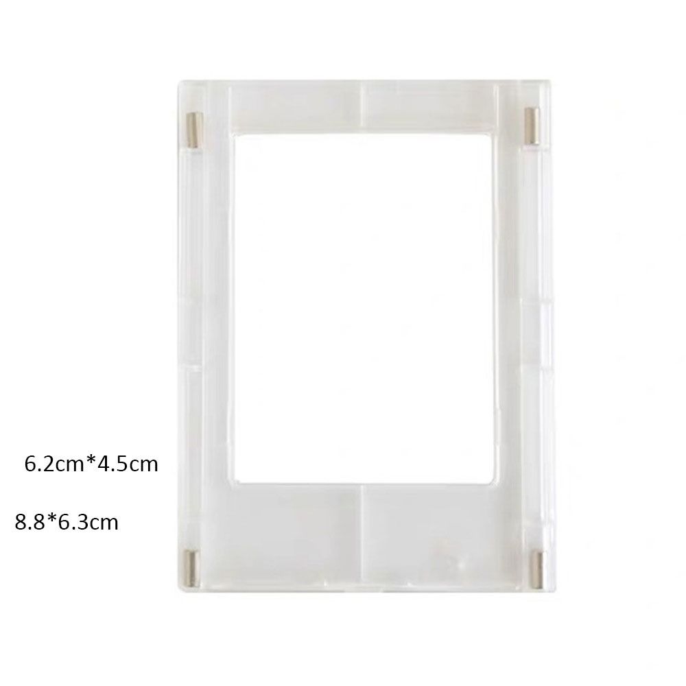 3-Zoll-Fotorahmen Magnet Polaroid Foto rahmen Mini Acryl Magnet Bilderrahmen transparente Acryl Karte Displayst änder