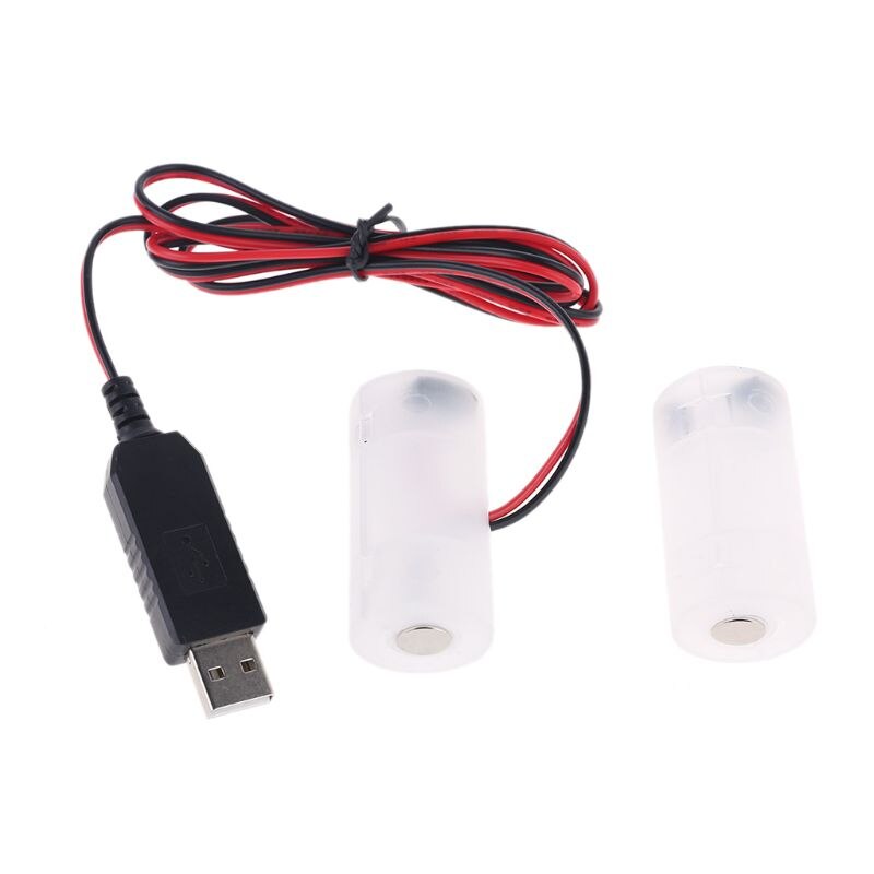 LR14 C Battery Eliminator USB Power Supply Replace 1 to 4pcs 1.5V C Cell Battery 634B