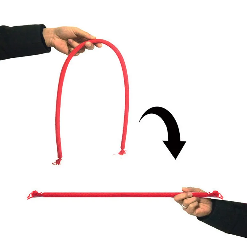 Corde rigide de luxe (rouge) tours de magie corde douce pour dur facile enfant Magia gros plan illusion de rue Gimmicks mentalisme Comdey accessoires