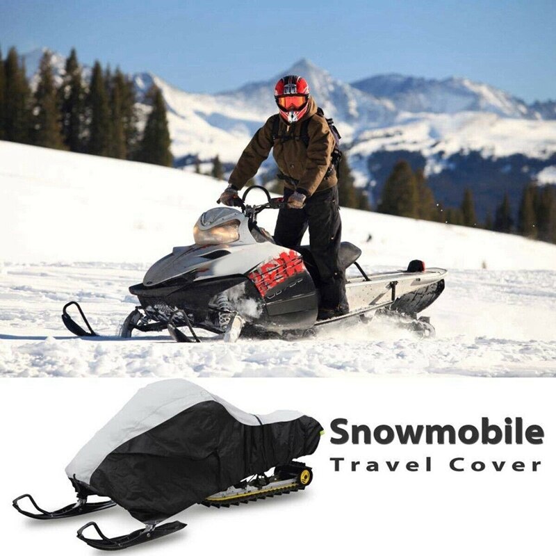 145X51X48 inch Waterproof Trailerable Outdoor Ski Snowmobile Sled Cover Storage